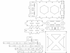 Ulti v1.0 Ahşap Masa dxf Dosyası