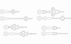 Strelki (Oklar) dxf Dosyası