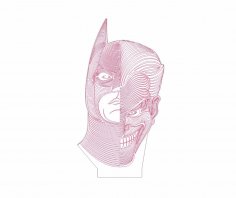 Batman Joker dxf Dosyası