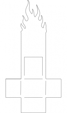 Alevli Kartvizitlik dxf Dosyası