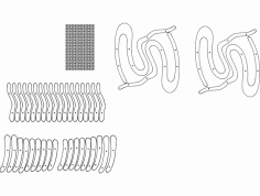Sallanan Sandalye Kontraplağı 15 mm dxf Dosyası