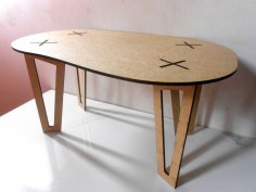 Tablo 3D Yuvarlak Köşeler dxf Dosyası