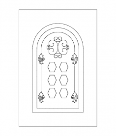 Mutfak Dolabı Kapısı 17 dxf Dosyası