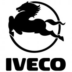 Iveco logo vektör dxf dosyası