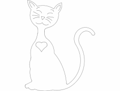 Kedi dxf Dosyası