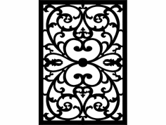 Çiçek Desenli Ayırıcı DXF Dosyası