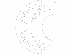 Hortum tutucu DXF dosyası.