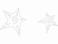 Yıldızlar DXF Dosyası