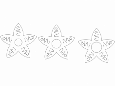 Yıldızlı eğri DXF dosyası