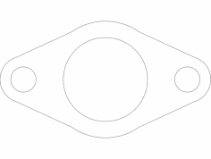 Boru flanşı dxf dosyası