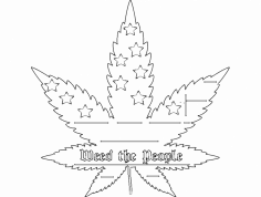 Mary Jane yaprağı DXF dosyası