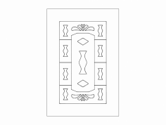 Mutfak Dolabı Kapısı 21 dxf Dosyası