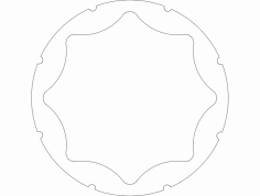 h1 Jant Sertleştirici Yarım Kavisli dxf Dosyası