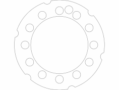 Jant Sertleştirici 12 dxf Dosyası