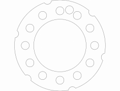 h1 Jant Sertleştirici 12 Kalın dxf Dosyası