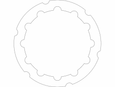Jant Sertleştirici 12 Yarım dxf Dosyası