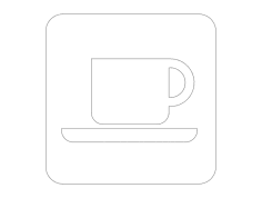 Kahve Yolu Tabelası dxf Dosyası