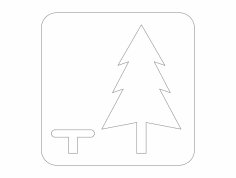 Dinlenme Alanı Yol İşareti dxf Dosyası