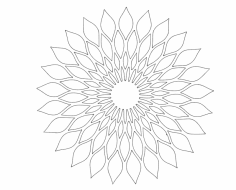 Çiçek Tasarımı 011 dxf Dosyası