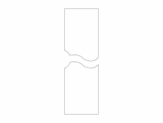 MDF Kapı Tasarımı 12 dxf Dosyası