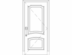 Ahşap Ön Kapı dxf Dosyası