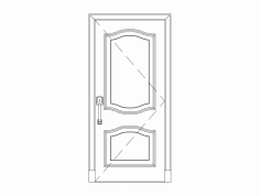 Ahşap kapı 13 dxf Dosyası