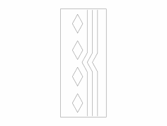 MDF Kapı Tasarımı 23 dxf Dosyası