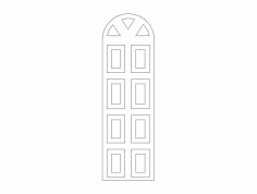 MDF Kapı Tasarımı 22 dxf Dosyası