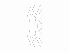 MDF Kapı Tasarımı 20 dxf Dosyası