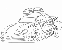 Polis arabası modifiye dxf dosyası