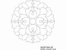 Uzor 03 dxf Dosyası