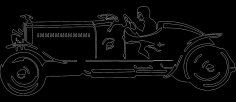 Eski Araba 0807 dxf Dosyası
