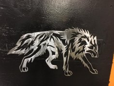 Wolf Tribalda dxf Dosyası