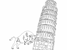 Pisa Kulesi dxf Dosyası