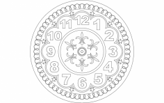 Saat DXF Dosyası