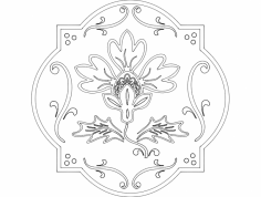Cvetok 3 dxf Dosyası