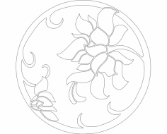 Çiçekler dxf Dosyası