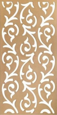 MDF Dekoratif Izgara dxf Dosyası