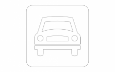 Sınırlı Erişim Trafik İşareti dxf Dosyası