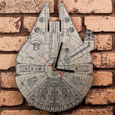 Yıldız Savaşları Millennium Falcon Saat dxf Dosyası