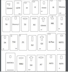 Telefon kılıfı çizimleri DXF dosyası