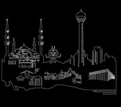Ankara Silueti 2 DXF Dosyası