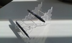 Kalemlik 3mm Pleksi dxf Dosyası