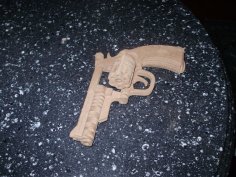 Bulldog Revolver Model Düz dxf Dosyası
