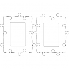 10x15 Fotoğraf Çerçevesi dxf Dosyası