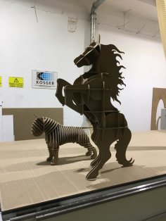 Şaha Kalkmış At Rafı 10mm dxf Dosyası