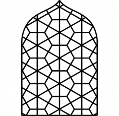 Petek Pencere DXF Dosyası