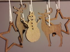 Bir Noel dekorasyonu DXF dosyası
