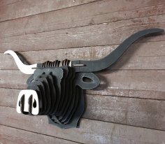 Buffalo Başı 3D Puzzle Ücretsiz Vektör
