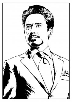 Tony Stark Ücretsiz Vektör